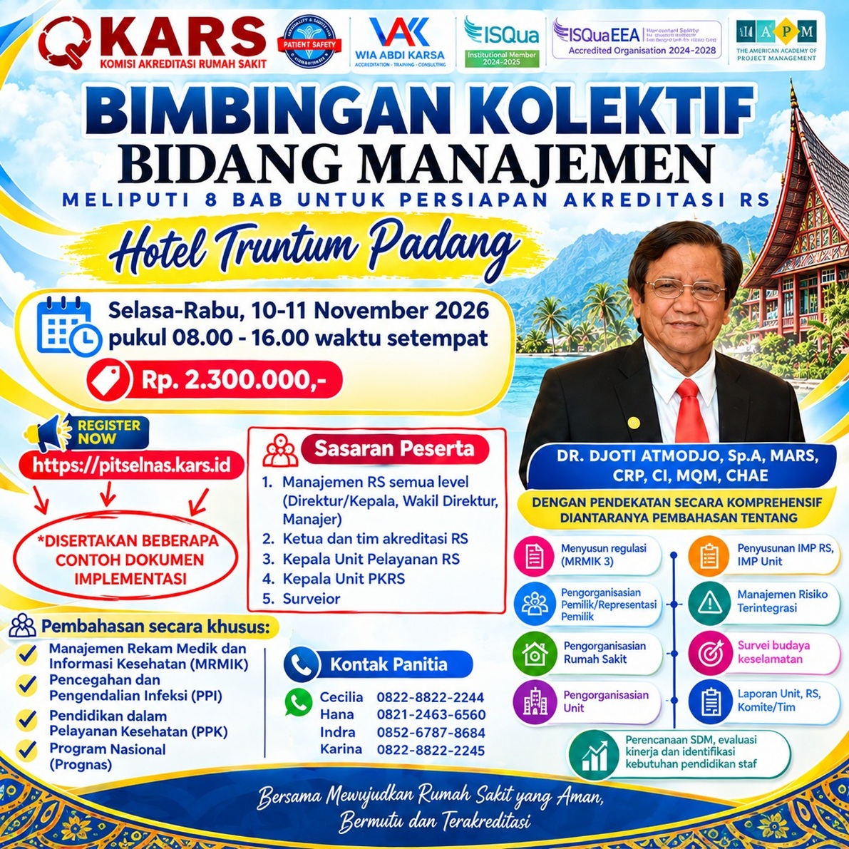 Bimbingan Kolektif Bidang Manajemen di Padang